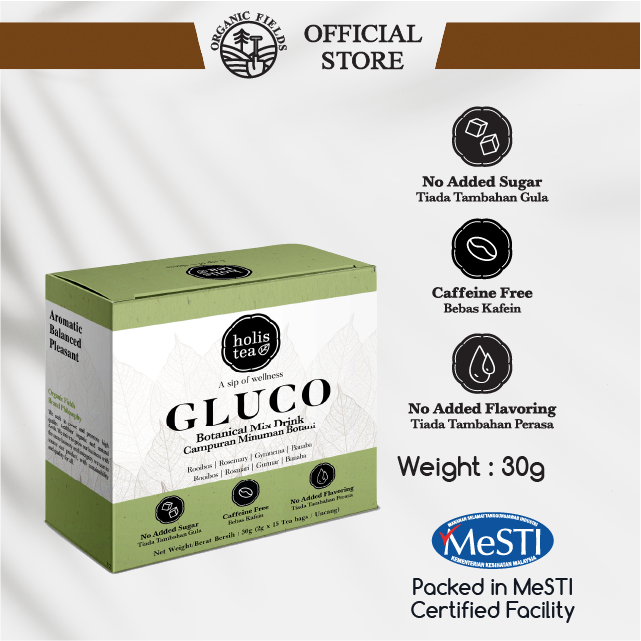 ORGANIC FIELDS Holistea Gluco Tea