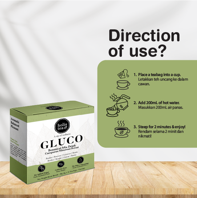 ORGANIC FIELDS Holistea Gluco Tea