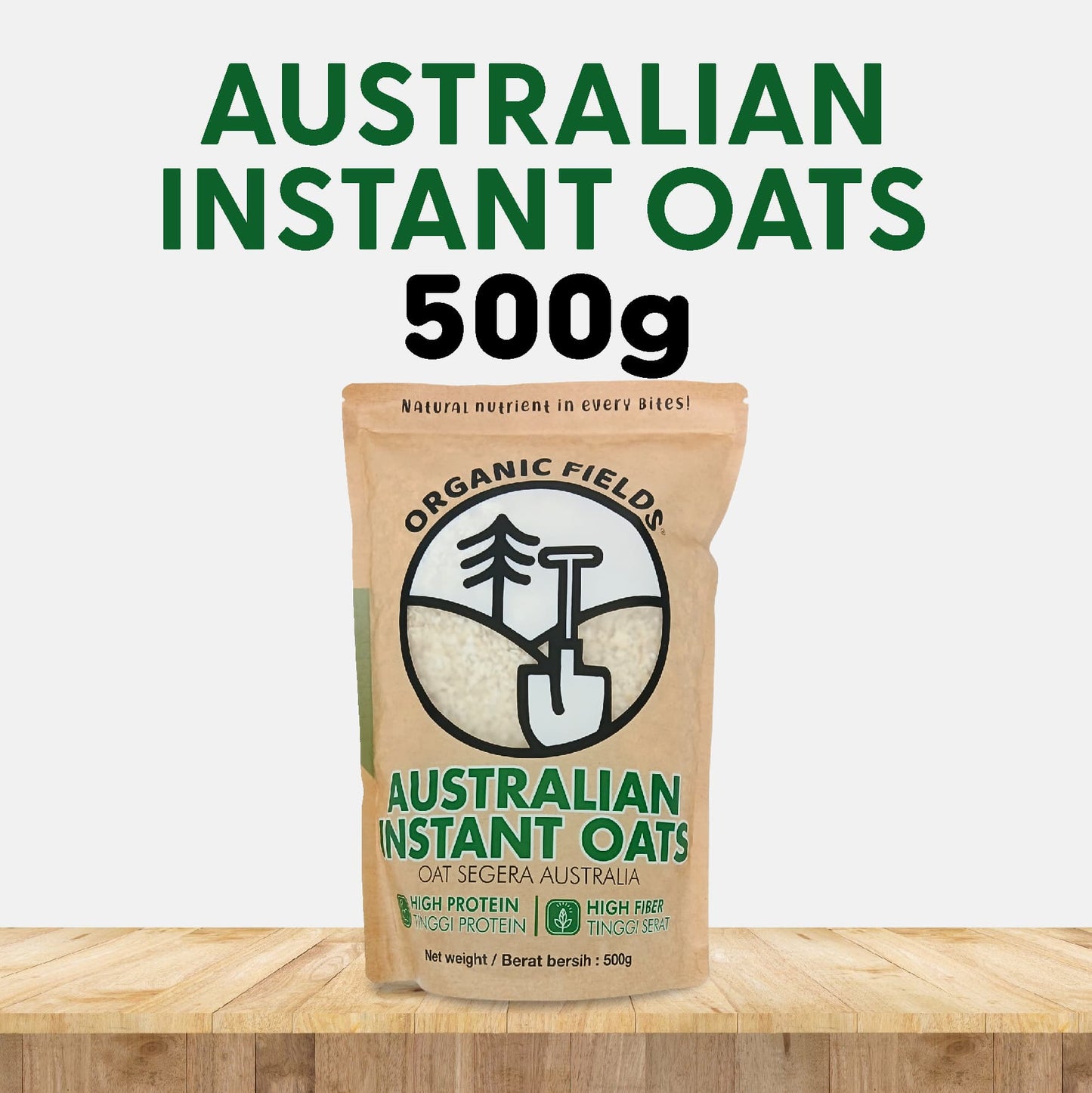 ORGANIC FIELDS Australian Instant Oats