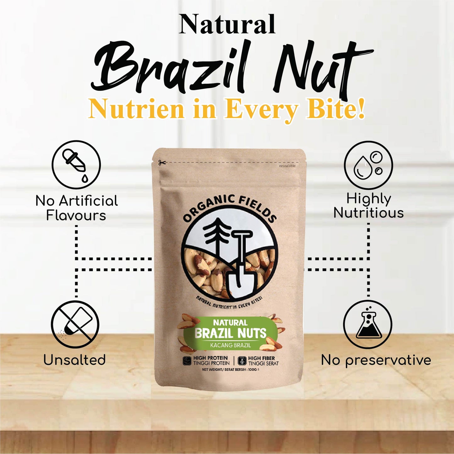 Natural Brazil Nuts