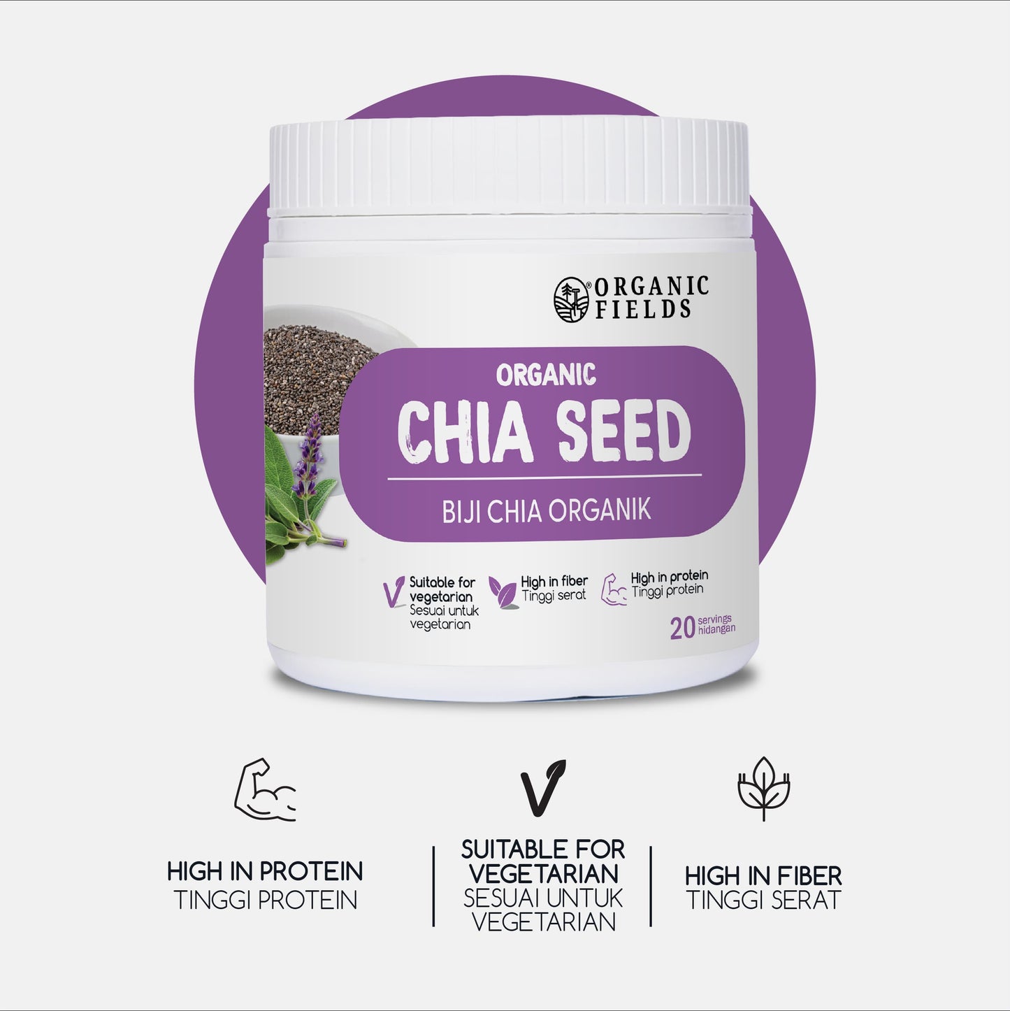ORGANIC FIELDS Organic Chia Seed