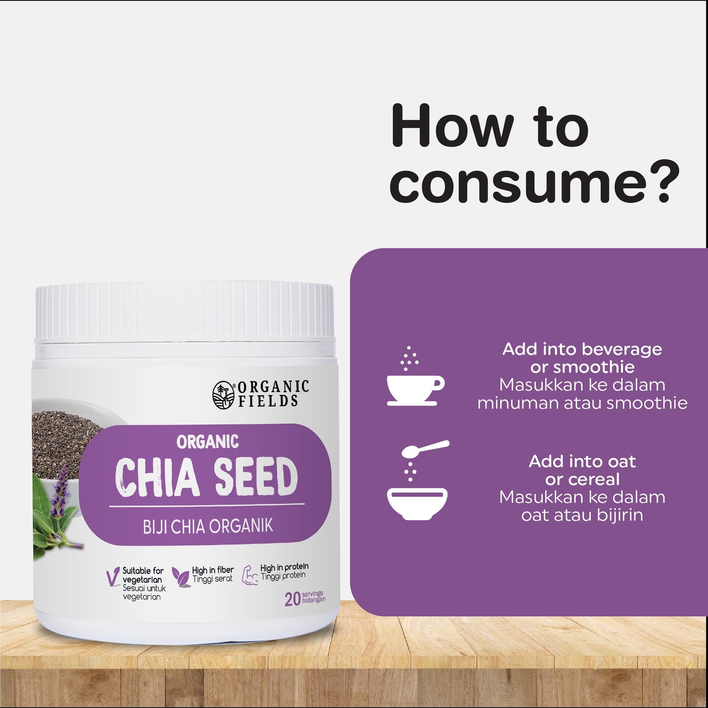 ORGANIC FIELDS Organic Chia Seed