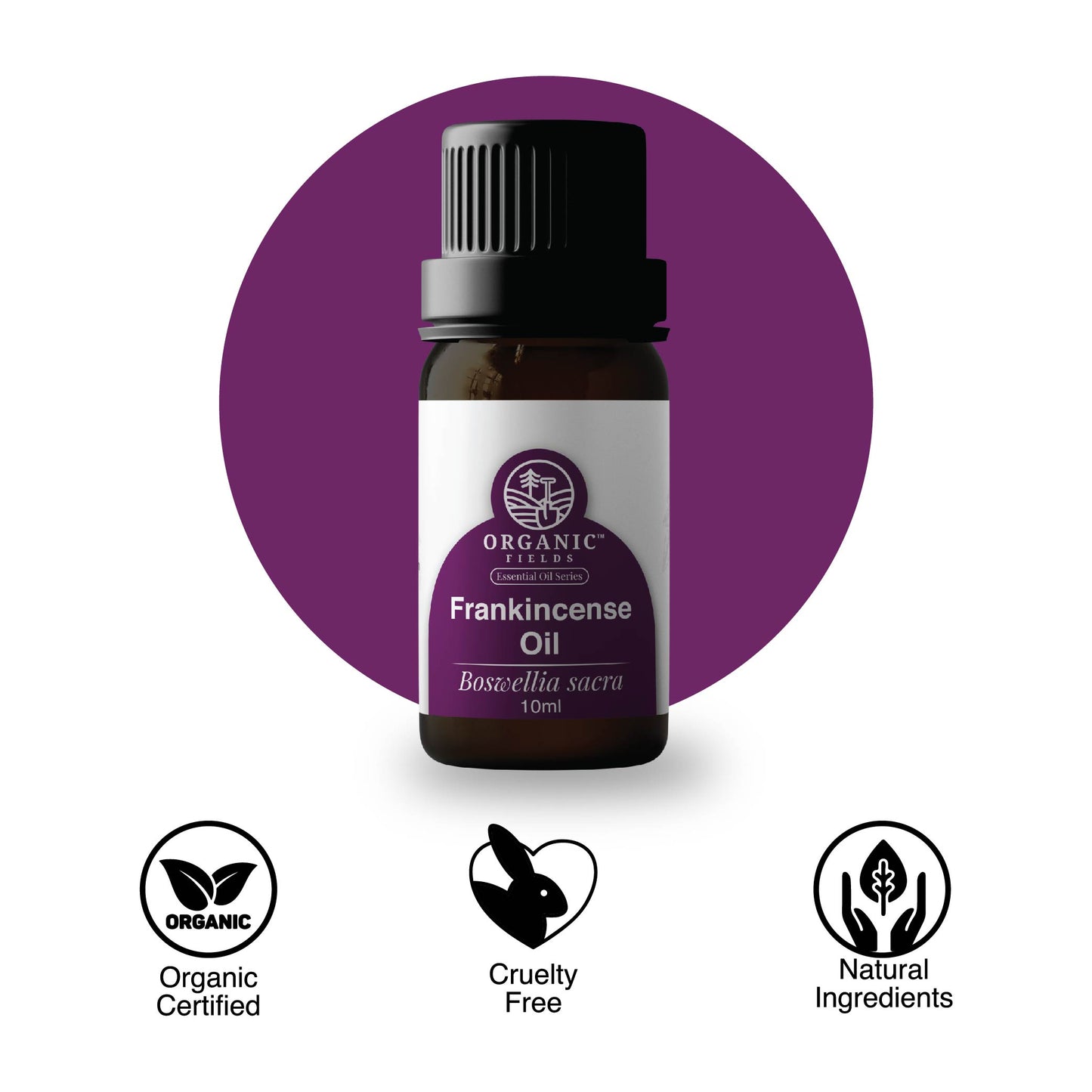 ORGANIC FIELDS Organic Frankincense Essential Oil 10ml