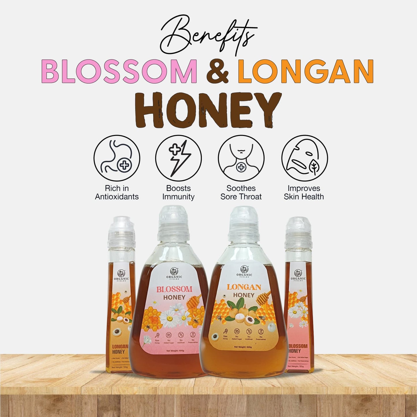 ORGANIC FIELDS Blossom Honey
