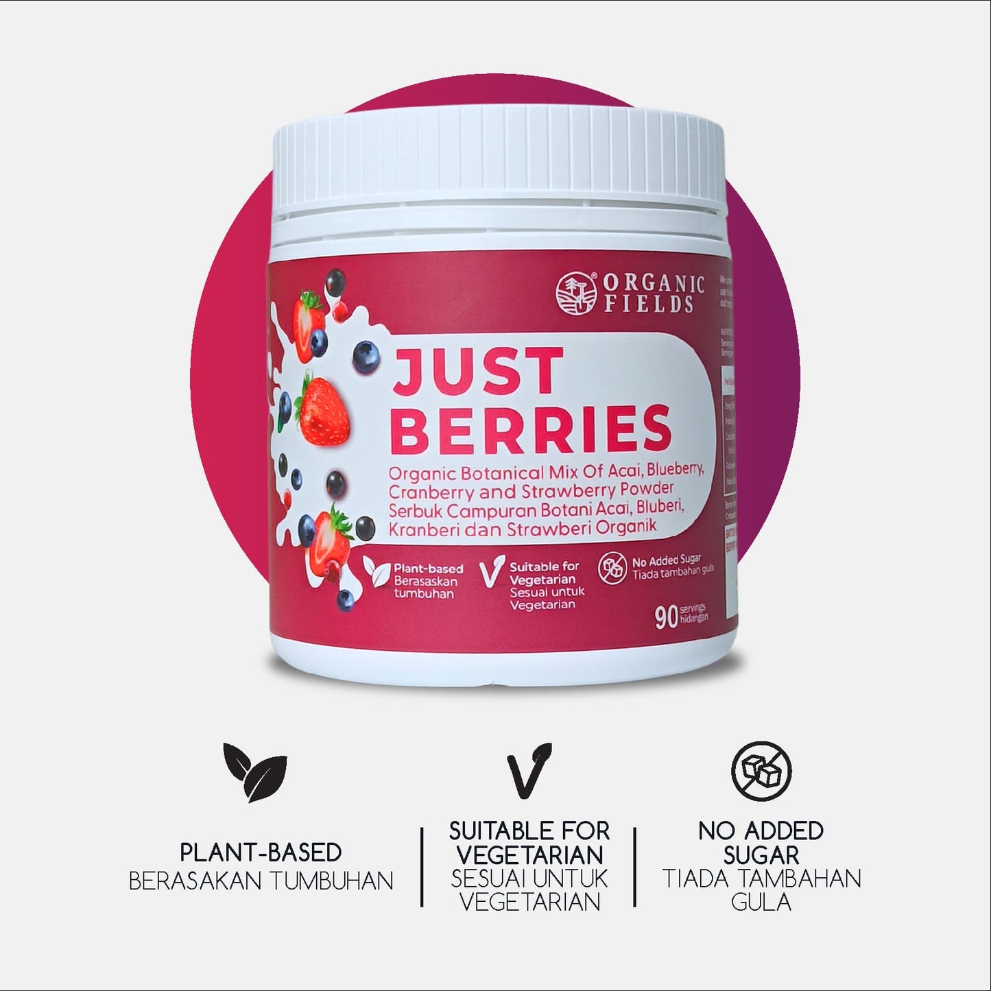 ORGANIC FIELDS Just Berries 180g