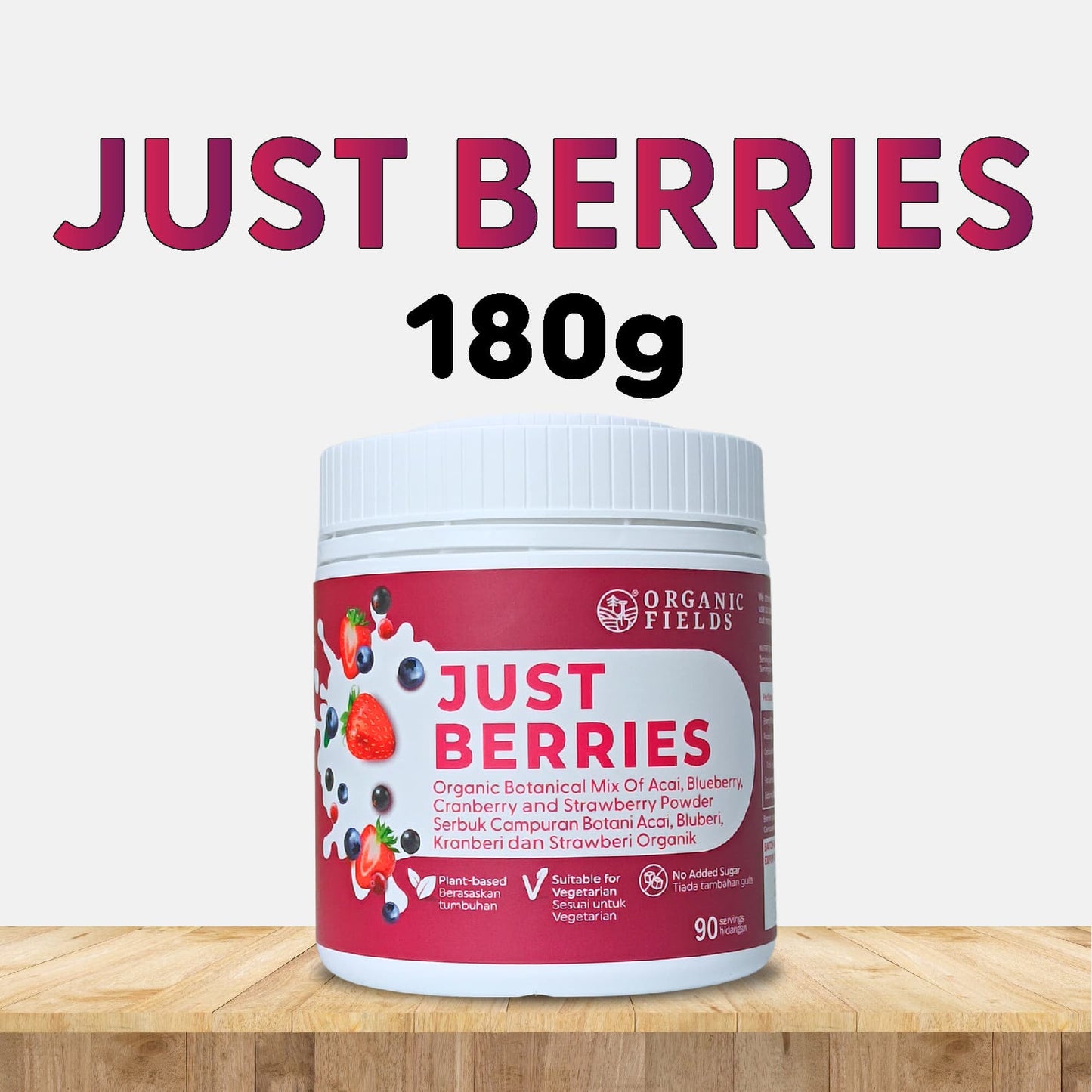 ORGANIC FIELDS Just Berries 180g