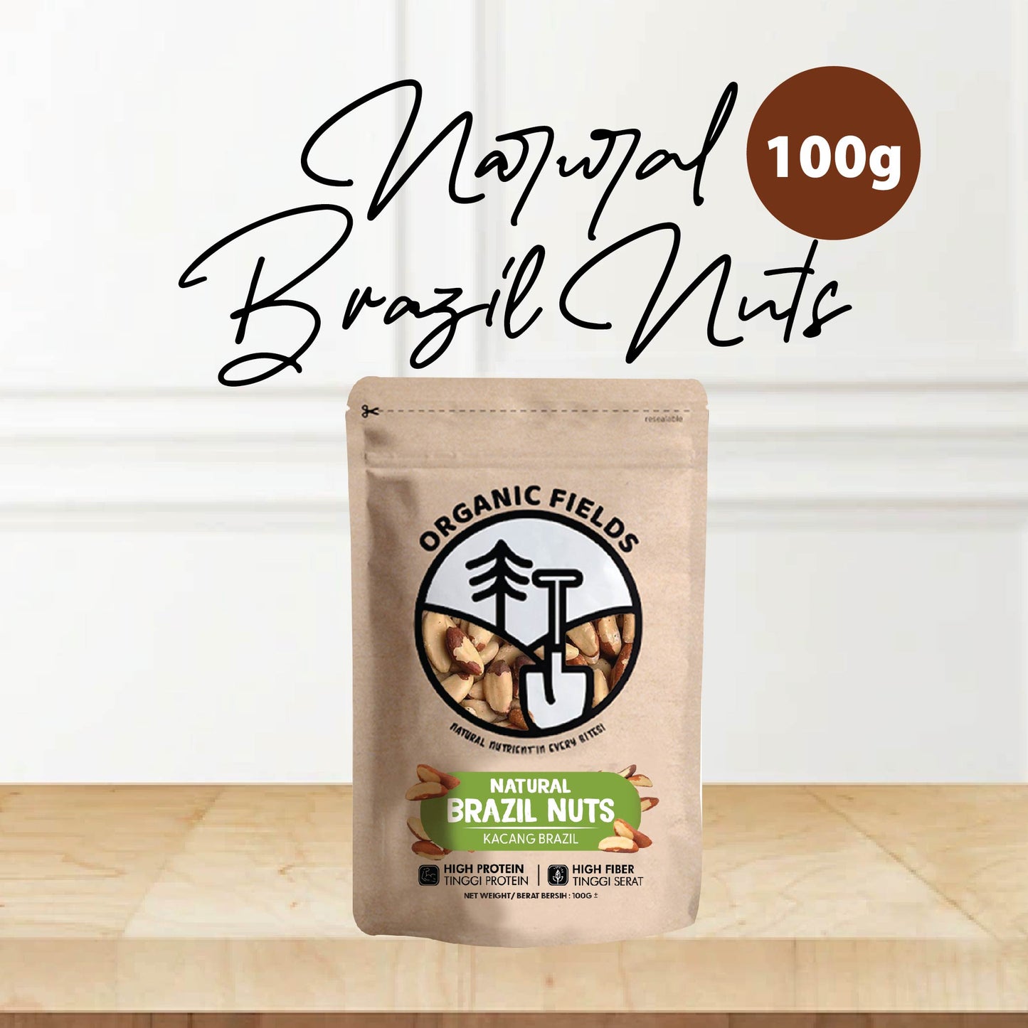 ORGANIC FIELDS Natural Brazil Nuts