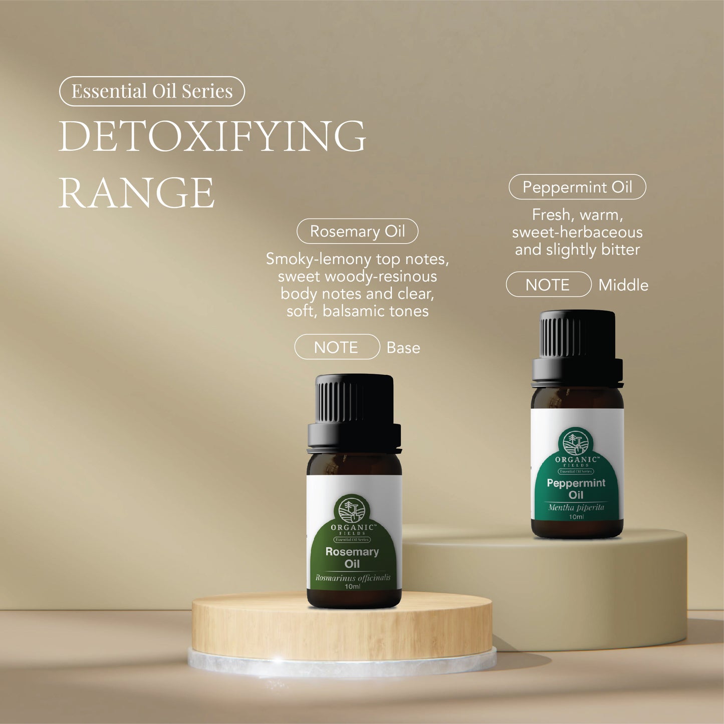 ORGANIC FIELDS Organic Peppermint Essential Oil 10ml