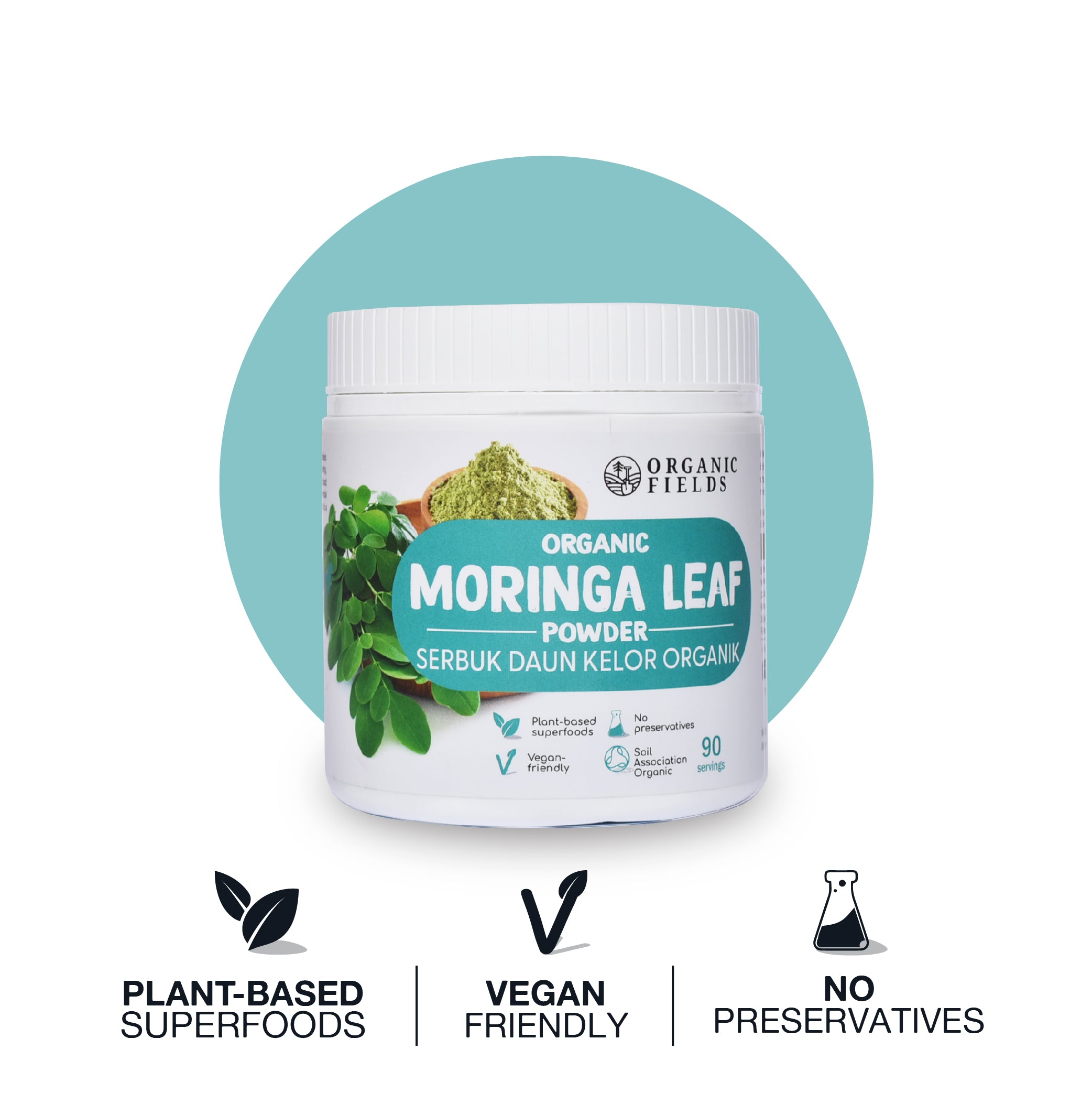 ORGANIC FIELDS Organic Moringa Leaf Powder