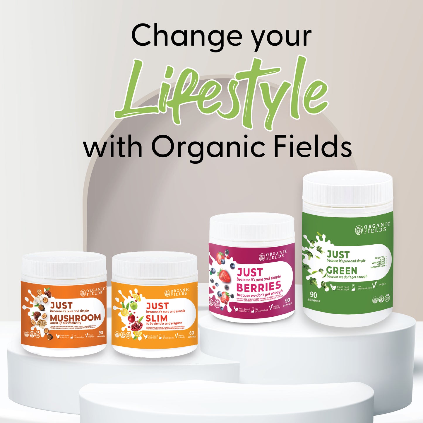 ORGANIC FIELDS Just Berries 180g