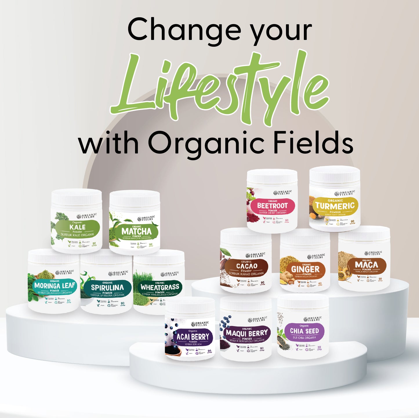 ORGANIC FIELDS Organic Acai Berry 120g