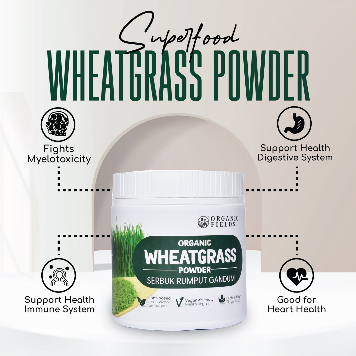 Organic Wheatgrass Powder 100gm