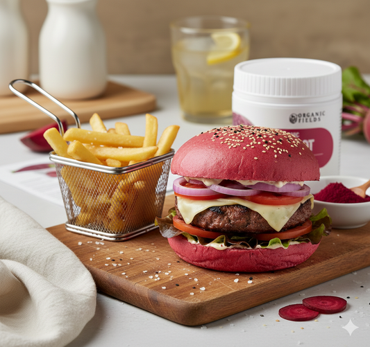 Pink Beetroot Burger Bun