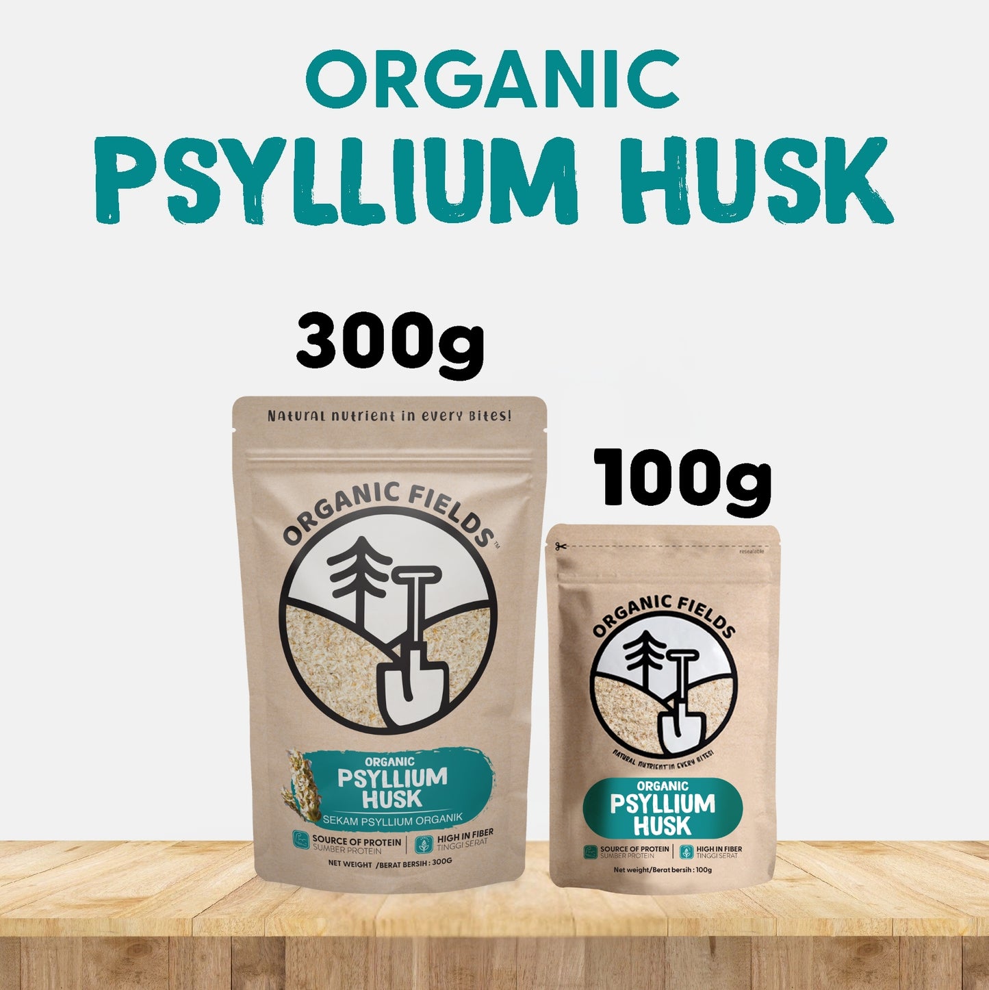 ORGANIC FIELDS Organic Psyllium Husk