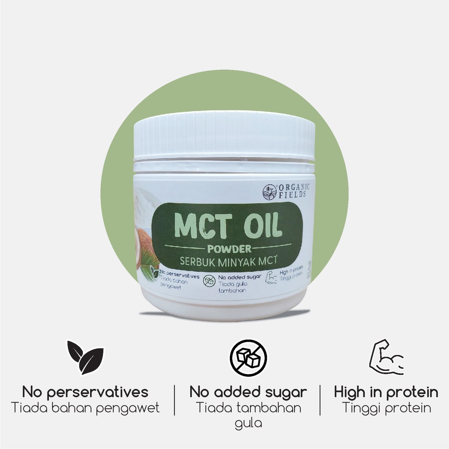 ORGANIC FIELDS MCT Oil Powder 100G