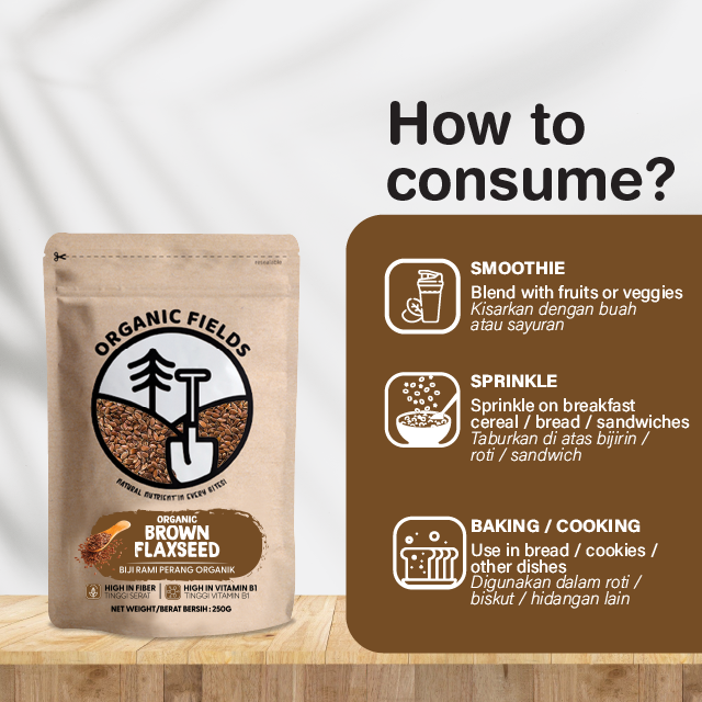 Organic Brown Flaxseed 250g