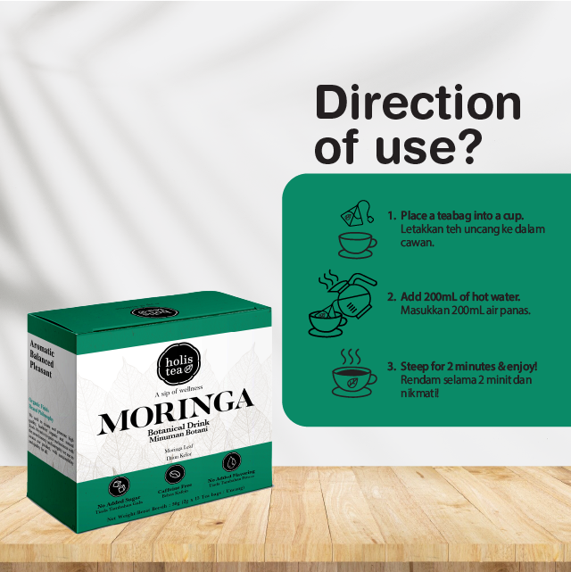 ORGANIC FIELDS Holistea Moringa Tea 30g