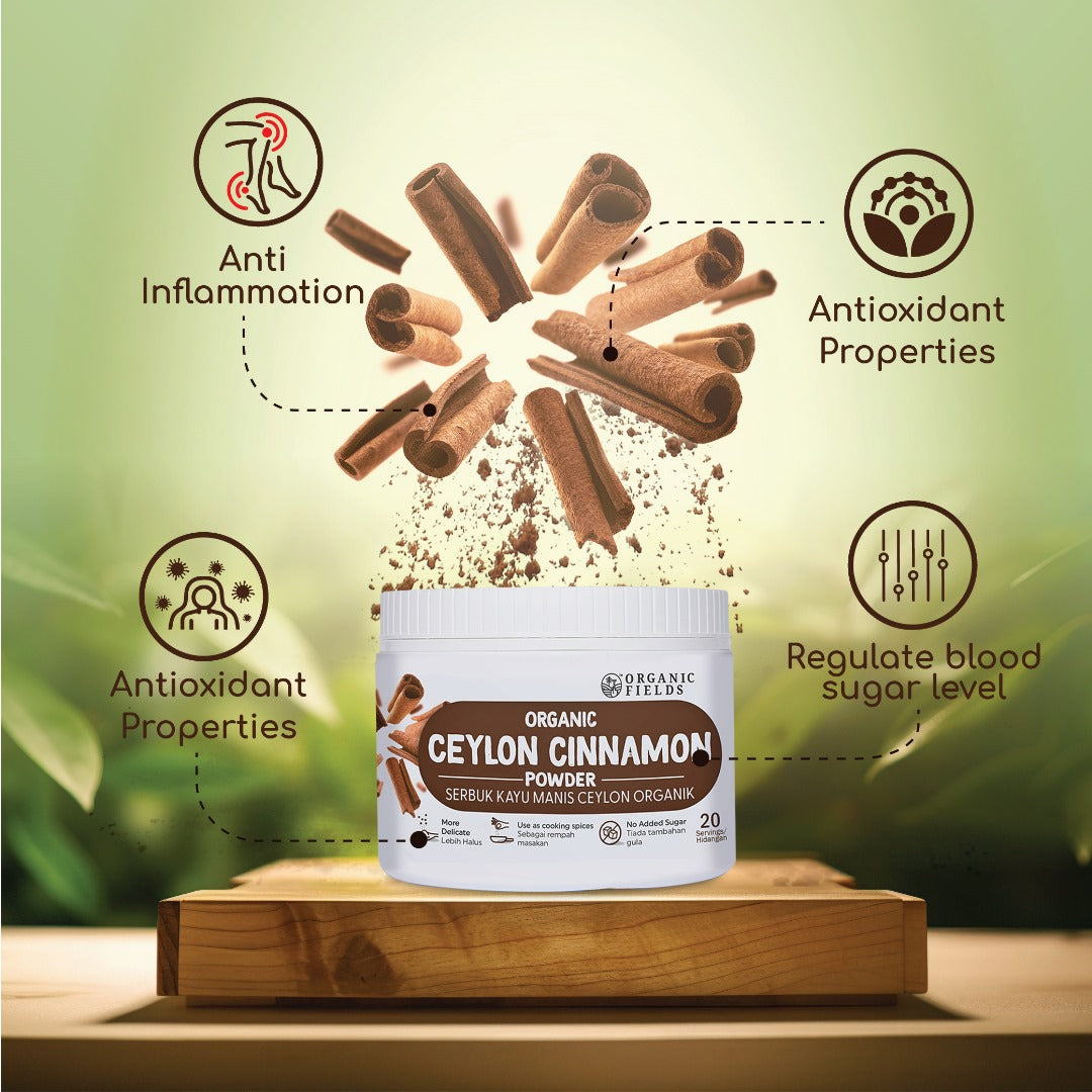 ORGANIC FIELDS Organic Ceylon Cinnamon Powder