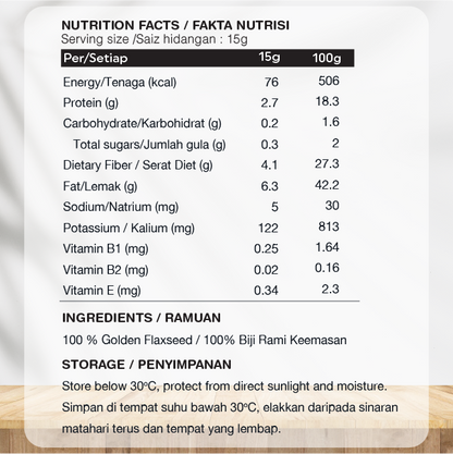 Organic Golden Flaxseed 250g