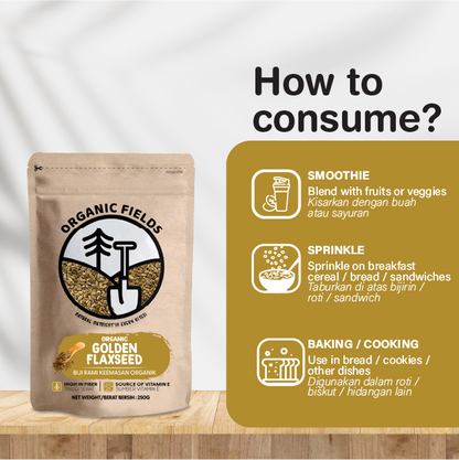 Organic Golden Flaxseed 250g