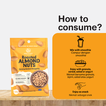 ORGANIC FIELDS Roasted Almond Nuts