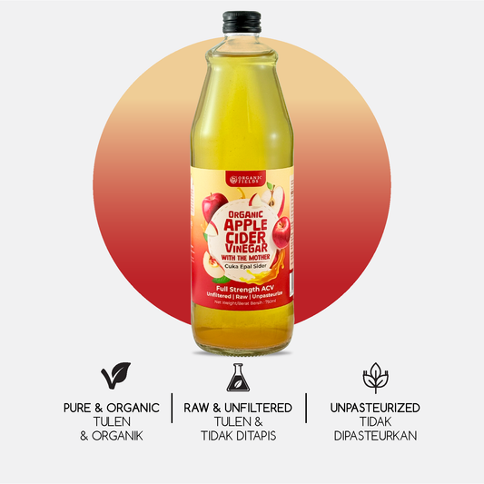 ORGANIC FIELDS Organic Apple Cider Vinegar with The Mother 750ml