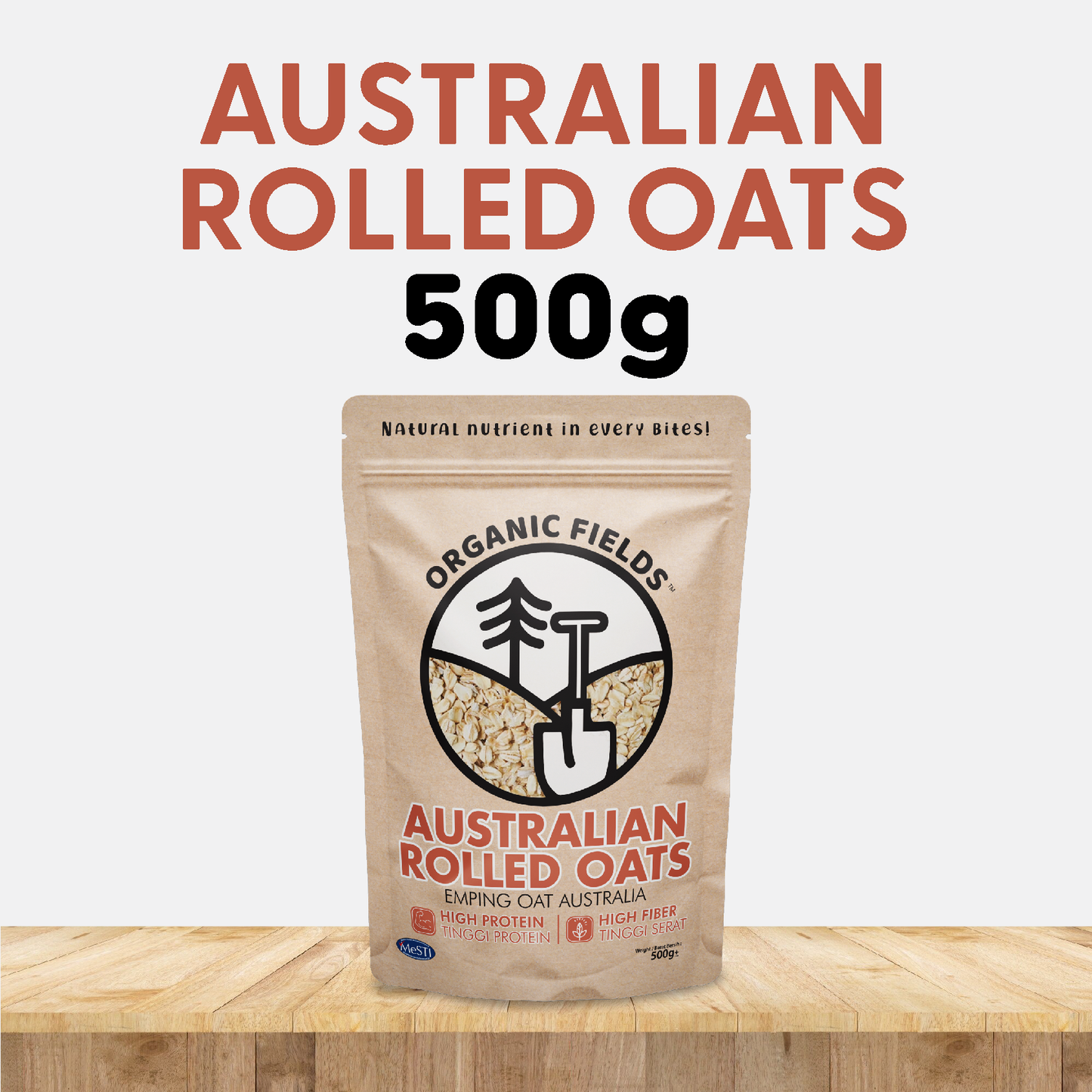 ORGANIC FIELDS Australian Rolled Oats