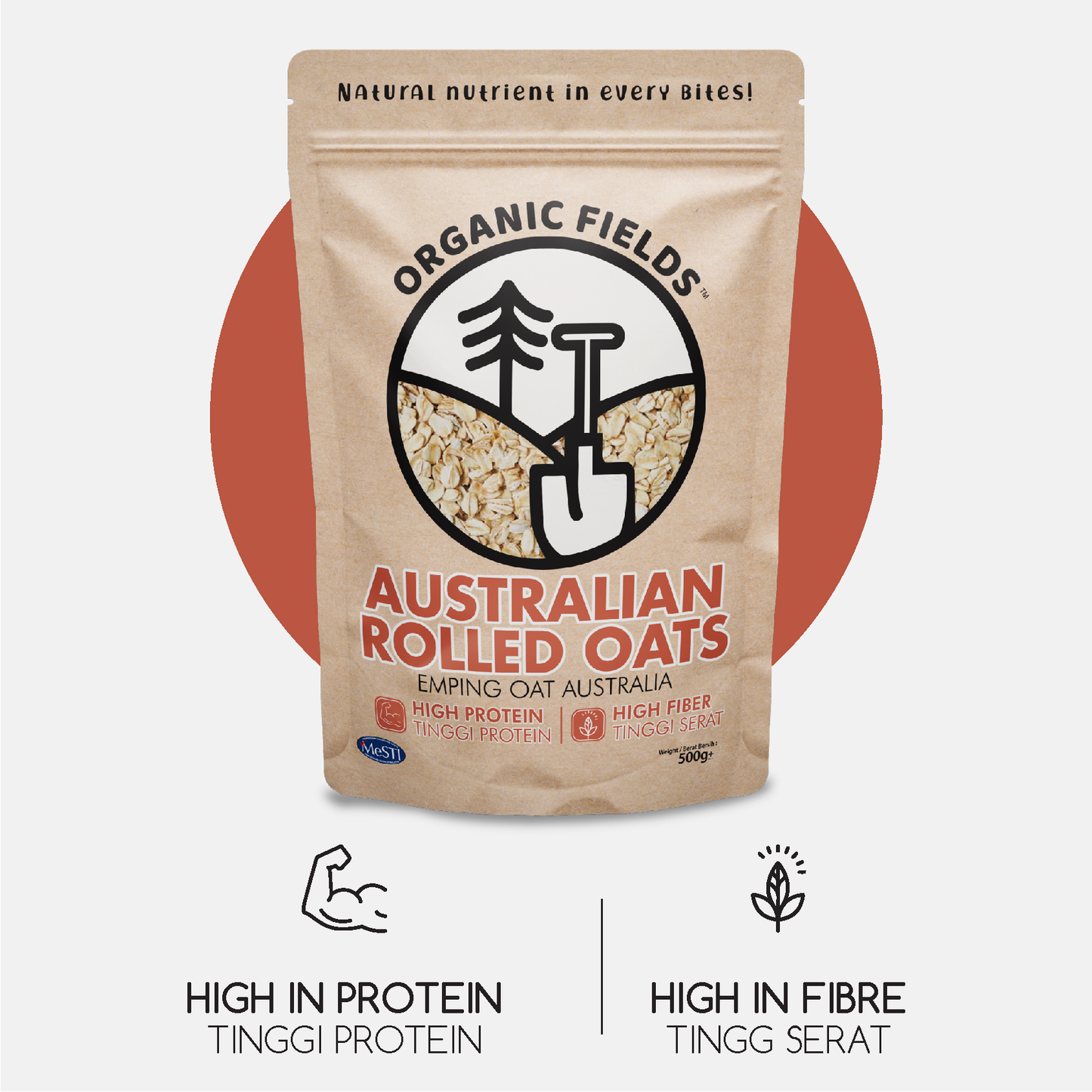 ORGANIC FIELDS Australian Rolled Oats