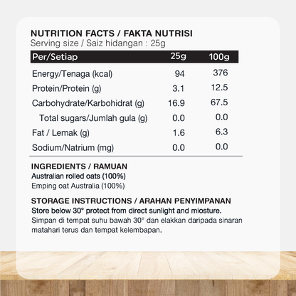 ORGANIC FIELDS Australian Rolled Oats