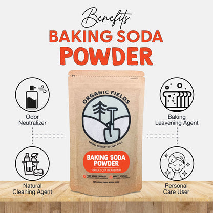 ORGANIC FIELDS Baking Soda Powder 500g