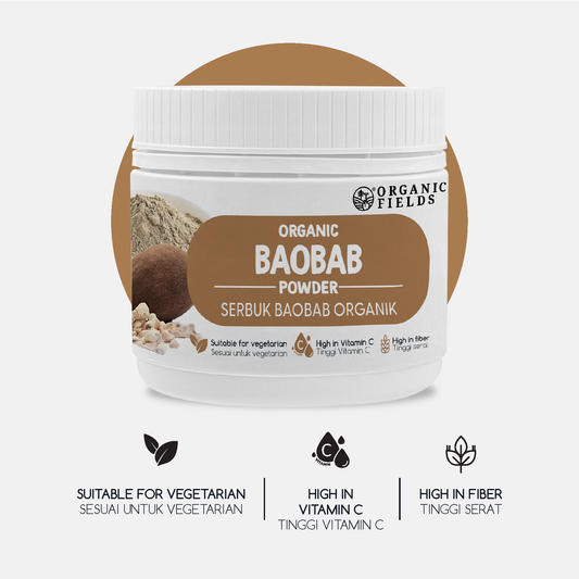 ORGANIC FIELDS Organic Baobab Powder 100g