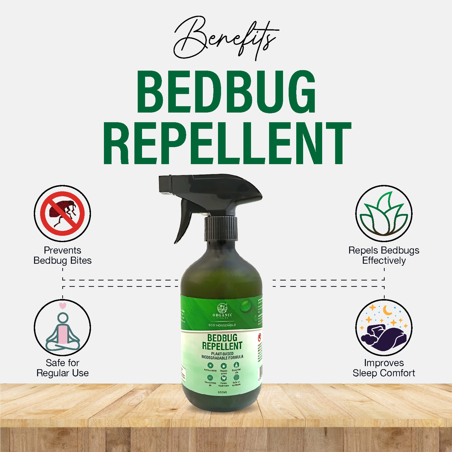 ORGANIC FIELDS BED BUG REPELLENT 500ML