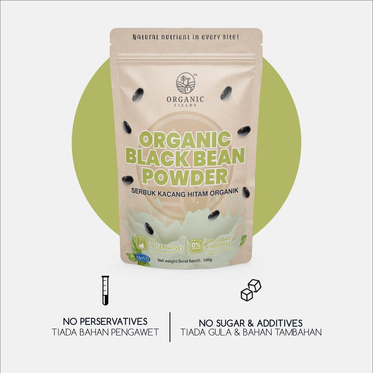 ORGANIC FIELDS Organic Black Bean Powder