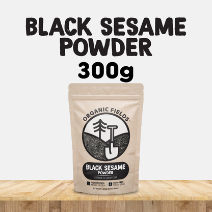 ORGANIC FIELDS Natural Black Sesame Powder 300g