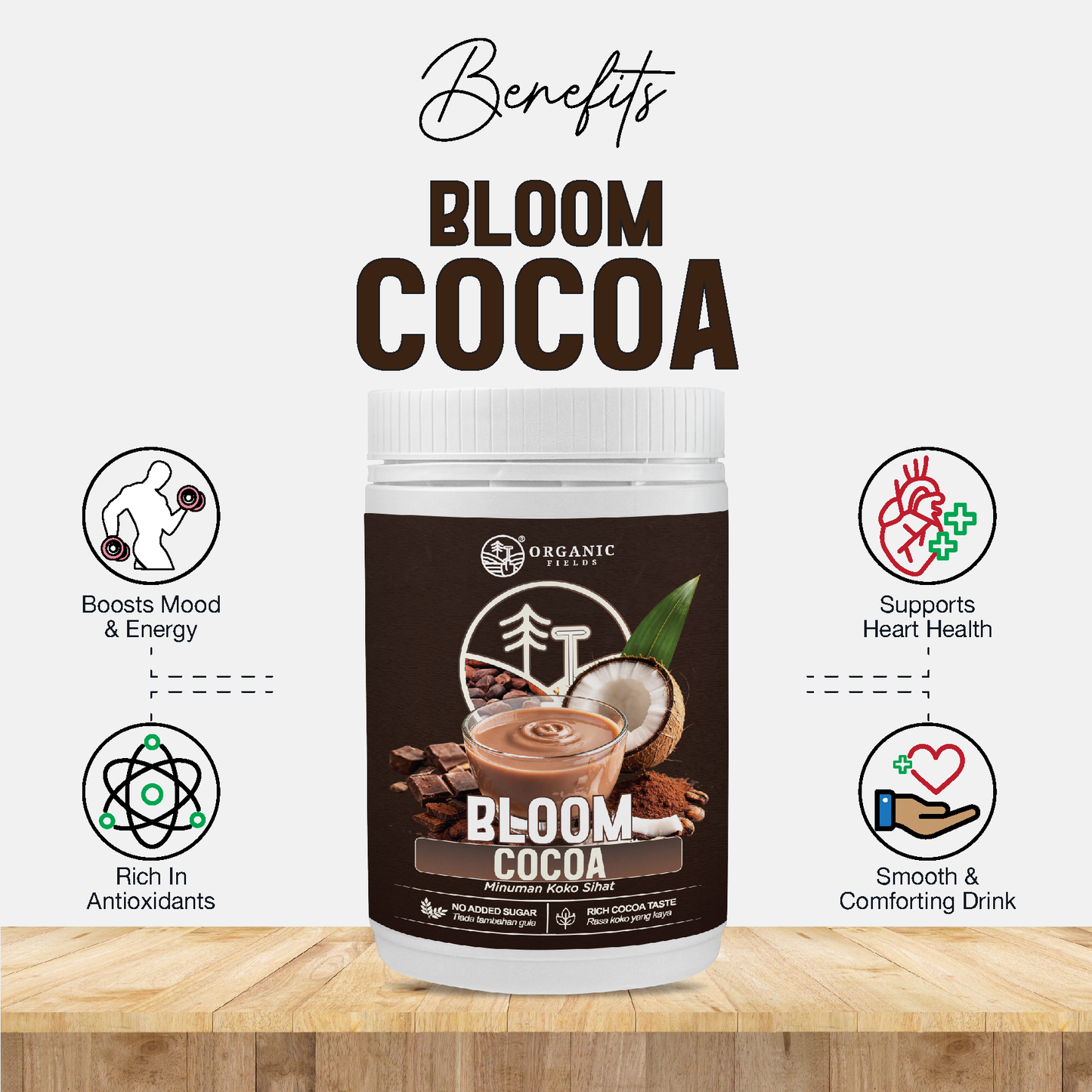 ORGANIC FIELDS Bloom Cocoa (200g)