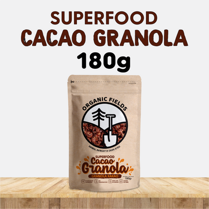 ORGANIC FIELDS Cacao Granola 180g