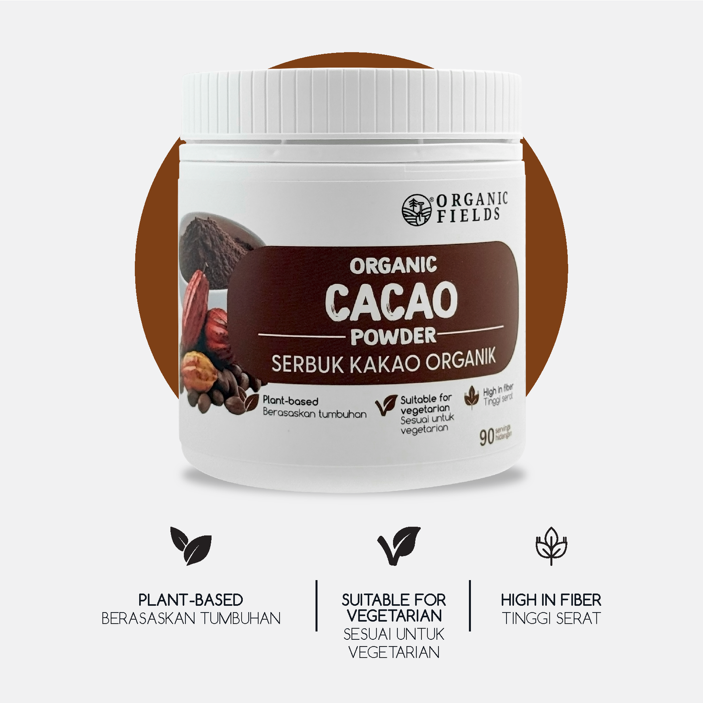ORGANIC FIELDS Organic Cacao Powder