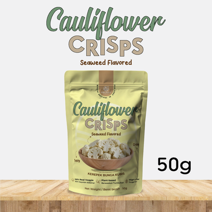 ORGANIC FIELDS Cauliflower Crisps with Seaweed Flavoured 50g