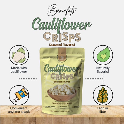 ORGANIC FIELDS Cauliflower Crisps with Seaweed Flavoured 50g