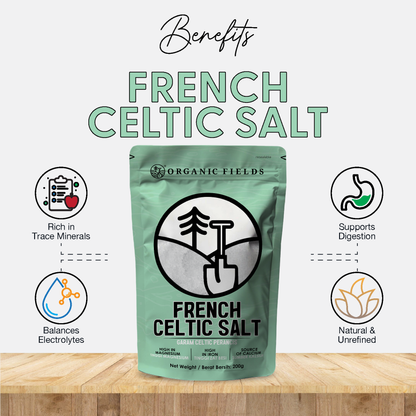 ORGANIC FIELDS French Celtic Salt 200g