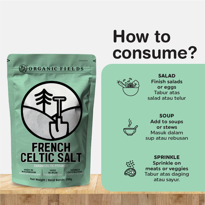 ORGANIC FIELDS French Celtic Salt 200g