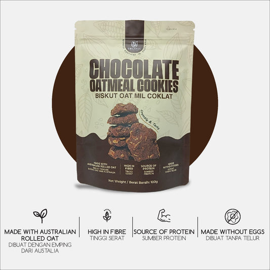 🎁 ORGANIC FIELDS Chocolate Oatmeal Cookies 100g (100% off)