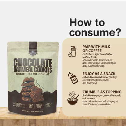 ORGANIC FIELDS Chocolate Oatmeal Cookies 100g