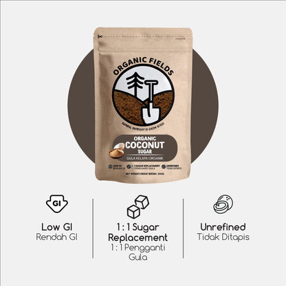 ORGANIC FIELDS Organic Coconut Sugar 300g