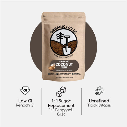 ORGANIC FIELDS Organic Coconut Sugar 300g