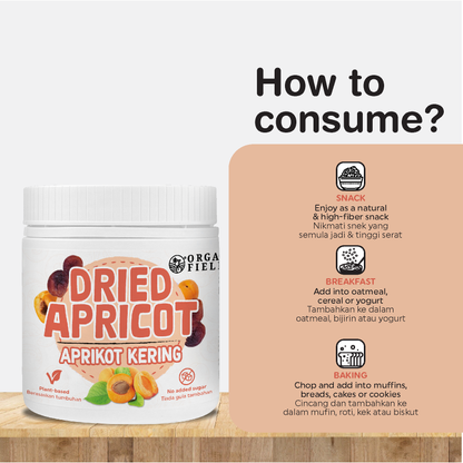 Organic Fields Dried Apricot 200g