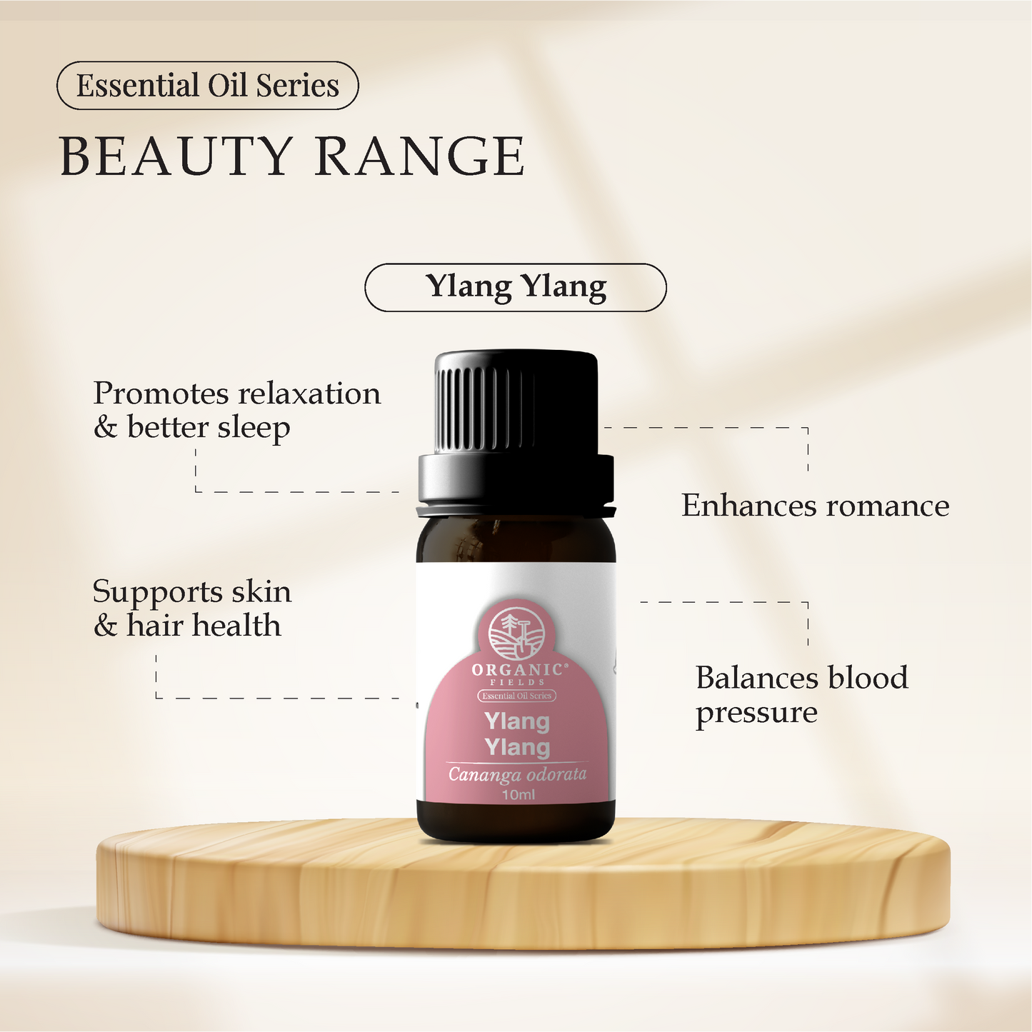 ORGANIC FIELDS YLANG YLANG ESSENTIAL OIL 10ML