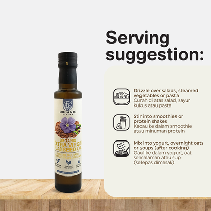 ORGANIC FIELDS Organic Flaxseed Oil 250ml