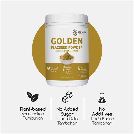 ORGANIC FIELDS Golden Flaxseed Powder 250g