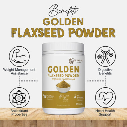 ORGANIC FIELDS Golden Flaxseed Powder 250g
